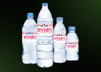 Evian natural mineral water